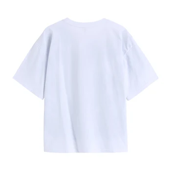 Streetwear Moterų Tshirts trumpomis Rankovėmis Spausdinti Marškinėlius Moterims Vasaros 2021 Spausdinti Balta Tees Femme