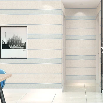Suede neaustinis Audinys 3D Dryžuotų Tapetų Sienos Roll Šiuolaikinio Gyvenimo, Kambaryje Sofa-lova, TV Foną, Namų Sienos Popieriaus Papel De Parede