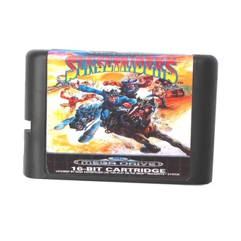 Sunset Riders (Sunsetriders) NTSC-JAV 16 bitų MD Žaidimo Kortelės Sega Mega Drive Genesis