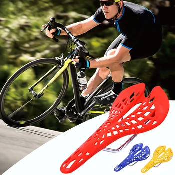 Super lengvas Plastiko Agentai Dviračio Balno Kalnų MTB Dviračiu Balno Sėdynės PVC Pagalvėlės Sillin Bicicleta 6 Spalvų