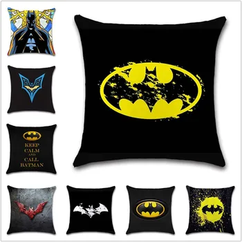 Superherojus logotipas meno ženklo Pagalvėlė Padengti Apdailos, Namų kėdė, sofa seat draugas vaikams, cartoon miegamasis dovana užvalkalas