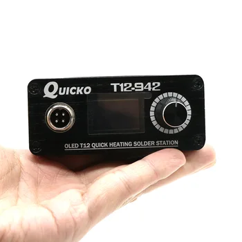 T12-942 Mini litavimo stotis OLED skaitmeninis lituoklio T12-907 rankena, T12 lituoklio galiuko Suvirinimo įrankiai,