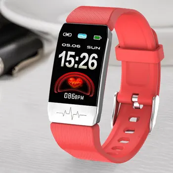 T1S Smart Apyrankę Tempurature Širdies ritmo Monitorius Realiu laiku Miega Detektoriai Fitneso Sporto Laikrodžiai