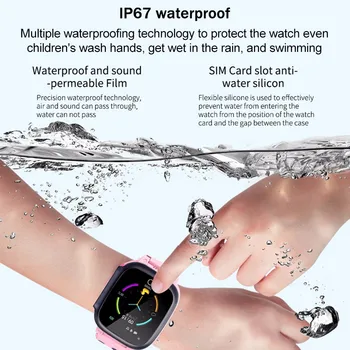 T8 Smart Žiūrėti Vaikams Vandeniui SOS Antil-prarado Vaikai Smartwatch 4G SIM Kortelės Laikrodis Skambinkite Vietą Tracker Baby Smart Laikrodžiai