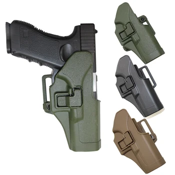 Taktinis Pistoletas Dėklas, skirtas Glock 17 19 23 22 31 32 Airsoft Teisę Pistoletas Dėklas Compact Pistoletas Atveju Juosmens Irklas Diržo Dėklas