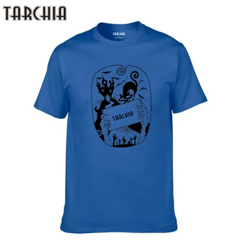 TARCHIA 2021 Naujas Brand t-shirt Pilis Ragana Juoda Katė vatos Pagaliukai Tees Vyrams trumpomis Rankovėmis Berniukas Atsitiktinis Homme Marškinėlius Marškinėliai Plius