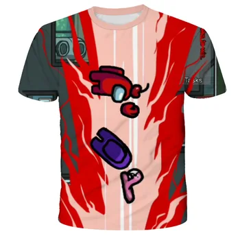 Tarp Mūsų Mados Apvalios Kaklo T-shirt Cool Kids Trumpas Rankovės Marškinėliai Harajuku Animacinių filmų, Populiariausių Rudens T-shirt