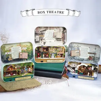 Teatro Baldai Lėlės Namas Miniatiūros Box 