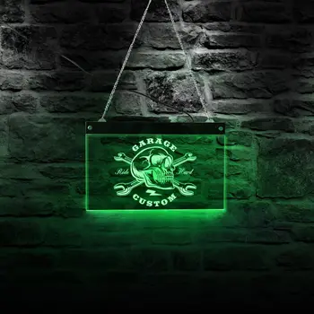Techninės priežiūros Ir Remonto Užsakymą Garažas LED Neonas Pasirašyti Mechanikas Seminaras Asmeninį Verslo Logotipas, Reklama, Apšvietimo Meno Sienos Ženklas