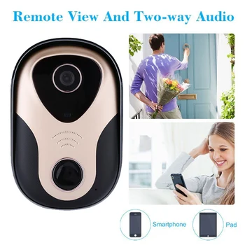 Telefonas, Vaizdo Doorbell 720P HD Vandeniui Signalizacijos, Vaizdo Domofonas Vaizdo Doorbell Balso Anti-theft Alarm Mobiliojo Telefono Kontrolės JAV Plug