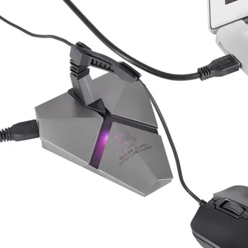 Telefonu Lankstus Pelės Laido Bungee Laido Įrašą Vielos Organizatorius USB 2.0 Hub Splitter SD TF Card Reader Pelės Apkaba, Skirta Žaidimų Pelės