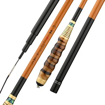 Teleskopinis Anglies meškere bambuko Patogi rankena 37 tonas 2.7/3.6/3.9/4.5/4.8/5.4 m ilgio skyriuje karpis meškere