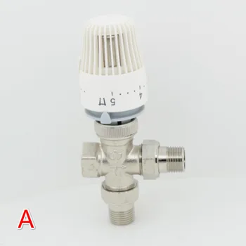 Termostatiniai radiatorių žalvario vožtuvas DN15 DN20 DN25 Grindų šildymo sistemos Termostatiniai Radiatorių Vožtuvų Galvos