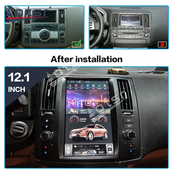 Tesla Didelis Ekranas Android 9.0 PX6 Automobilių GPS Navigacija Infiniti FX35 FX45 2004-2008 Radijo Multimedia Player Auto Stereo Vienetas 2K