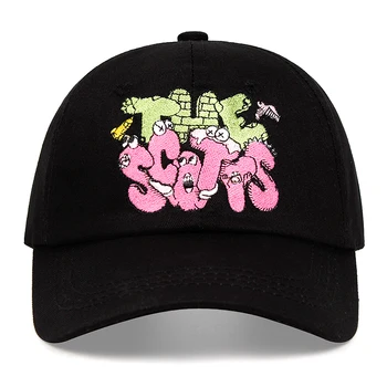 THE Scotts Tėtis skrybėlę Cactus Jack medvilnės, siuvinėtos beisbolo kepuraitę Snapback Unisex mados Atsitiktinis lauko kepurės