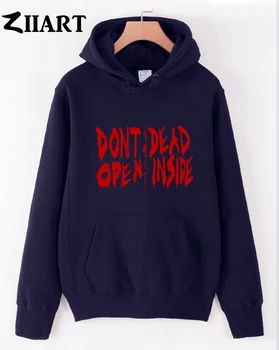The walking dead nereikia atidaryti miręs viduje pora drabužiai berniukams vyras vyrų rudens-žiemos vilnos hoodies