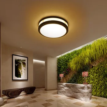 Thrisdar 24W 30W Trumpas Lauko LED Lubų Šviesos Aliuminio Vonios kambarys, Balkonas Praėjimo Koridorius, Veranda Vandeniui Skydelis Šviesa
