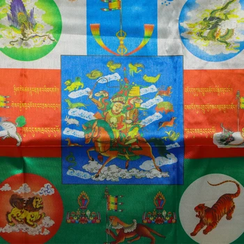 Tibeto Budistų Vėjo Arklys maldos vėliavos, Tibeto Sutra streamer, Kokybės Spausdinimo Karalius Gesar Vėliavos nemokama laivas