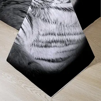 Tigras Patalynės Komplektas 3D spausdinimo Antklode Padengti Karalienė Dydžių juoda meno tigras Namų Tekstilės 3pcs Dropship didmeninės