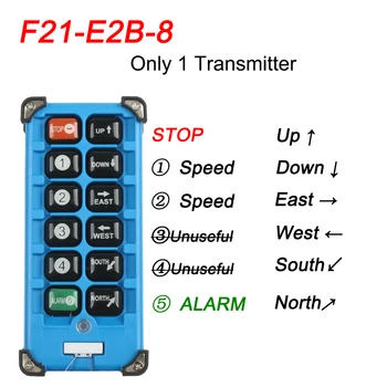 Tik 1 siųstuvas: F21-2S/4S/E1/E1B/E2B-8 F23-A++S F23-BB elektrinis keltuvas Belaidžio jungikliai, pramonės Radijo nuotolinio valdymo pultelis