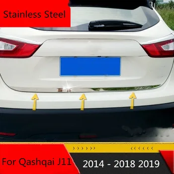Tinka Nissan Qashqai j11-2018 m. 2019 Galiniai Durų Lipdukas Nerūdijančio Plieno Atgal Duris, Bagažinės Apdaila, Automobilių Optikos Reikmenys