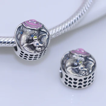 Tinka Originalus Pandora pakabukai apyrankės karoliukai S925 sterlingas sidabro Dumbo karoliukai moterų mados juvelyrikos draugei, dovanos