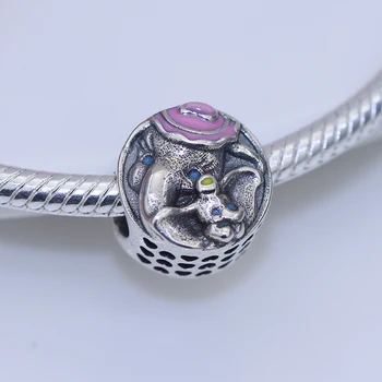 Tinka Originalus Pandora pakabukai apyrankės karoliukai S925 sterlingas sidabro Dumbo karoliukai moterų mados juvelyrikos draugei, dovanos