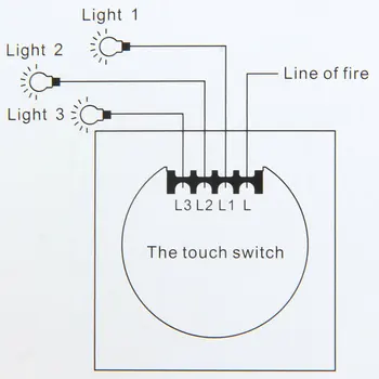Tolimosios šviesos jungiklis wireless led šviesos 1/2/3 Gauja interruptor Jutiklis Touch Jungiklis smart home