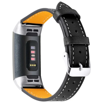 Top Pasiūlymai Fitbit Mokestis 3 Charge4 Juostų Odiniai Diržai Juosta Smart Watch Band