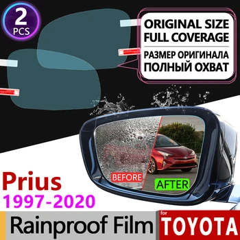 Toyota Prius 10 20 30 50 C V Aqua 1997 - 2020 M. Visiškai Padengti Anti Rūko Kino galinio vaizdo Veidrodis Rainproof Anti-Rūko Filmų Priedai