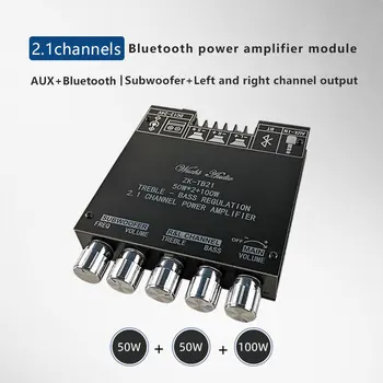 TPA3116D2 Bluetooth 5.0 2.1 Kanalo Galia Audio Stereo žemų dažnių Stiprintuvo Valdybos 50WX2+100W AUKŠTŲ Bass pastaba: paieška AMP ZK-TB21