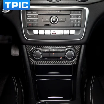 TPIC Anglies Pluošto, CD, Oro Kondicionavimo Valdymo Skydas automobilių Lipdukai padengti Mercedes W169 W245 W117 W156 A Klasė B Klasė CLA GLA