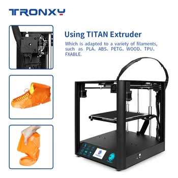 Tronxy D01 3D spausdintuvas Pramonės linijinis vadovas geležinkelių XY Didelio tikslumo Spausdinimo Titan Ekstruderiu 24V Maitinimo išjungimas atnaujinti