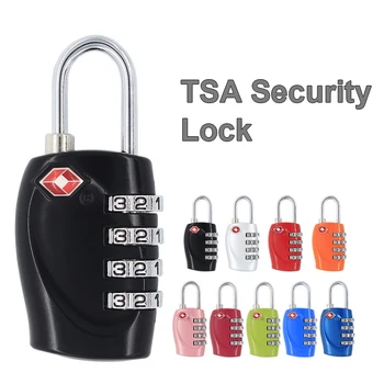 TSA Security 4 Skaitmenų Mini Cinko Lydinys Kartu Kelionių Lagaminą Bagažo Krepšys Kodas Slaptažodį Lock Spynos, Spinta Persirengimo Spintelė