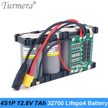 Turmera 12.8 V 7Ah 4S1P 32700 Lifepo4 Baterija su 4S 40A BMS Balansavimo Elektros Valtis ir Automobilio Nepertraukiamo Maitinimo šaltinis 12V
