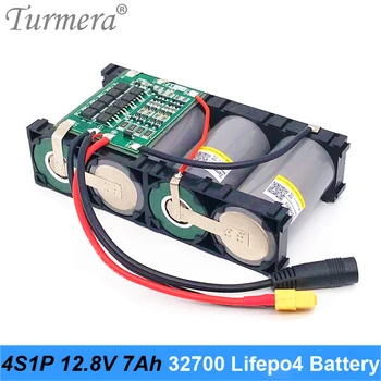 Turmera 12.8 V 7Ah 4S1P 32700 Lifepo4 Baterija su 4S 40A BMS Balansavimo Elektros Valtis ir Automobilio Nepertraukiamo Maitinimo šaltinis 12V