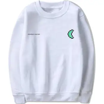 Txt naujas albumas RYTOJ X KARTU animacinių filmų logotipo spausdinimo puloveris hoodies unisex vilnos mados palaidinukė