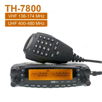 TYT TH-7800 Judriojo Radijo Didelės galios Nuimamas Priekinis Skydelis dviejų dažnių auto transiveris naujausia versija 136-174&400-480MHz 50W VHF