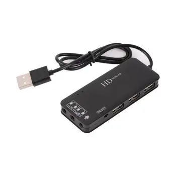 Ugreen USB Garso plokštė Išorinių 3.5 mm Mikrofoną, Garso Adapteris PS4 laisvų Rankų įranga PC