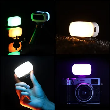 Ulanzi VL15 Mini RGB LED Vaizdo Šviesos Gopro Šviesos Mod Išmaniojo telefono Kamera, FOTOAPARATAS, Vaizdo Šviesos 
