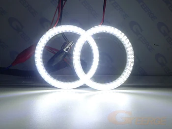 Ultra ryškūs SMD LED Angel Eyes halo žiedų rinkinys Dienos Šviesą Automobilių stilius 