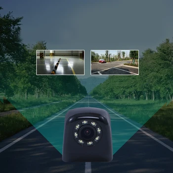 Universali transporto priemonės vaizdo kamera Automobilio Vandeniui HD Naktinio Matymo Priekiniai Šoniniai Galinio vaizdo Atsargine Kamera CCD DVR Auto Parkavimo Jutiklis Syste