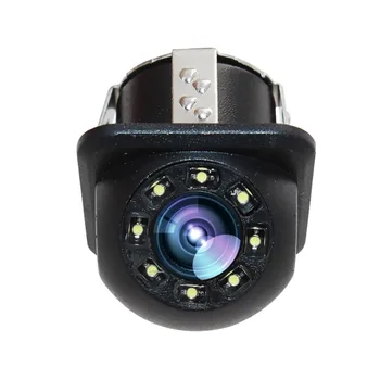 Universalus 8 LED Žibintai, Atsarginės automobilių Stovėjimo aikštelė Pagalbos HD CCD Automobilio Galinio vaizdo Kamerą (Priekinė Kamera Forma Naktį automobilį