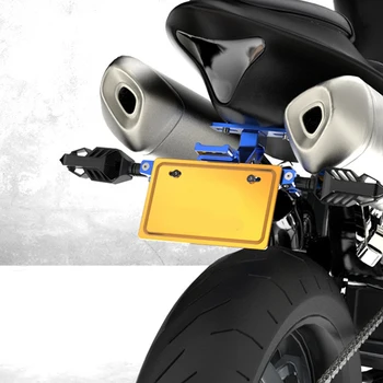 Universalus Motociklas Licenciją Plokštelės Laikiklis Rėmo Laikiklis CNC Aliuminio paramos apnašas moto Už z650 z750 z800 z900 