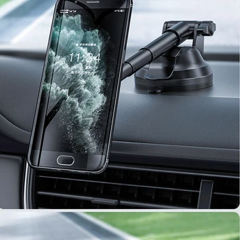 Universalus Teleskopinis Aliuminio Lydinio, Automobilinis Telefono Laikiklis, siurbtukas Telefono Magnetas Automobilinis Laikiklis Navigacijos Laikiklis iPhone 12 11