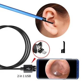 USB Ausų Valymo Endoskopą Vaizdo Ausies Šaukštas Daugiafunkcinis Earpick Tikrinimo Otoscope Sveikatos Priežiūros Valymo Priemonė