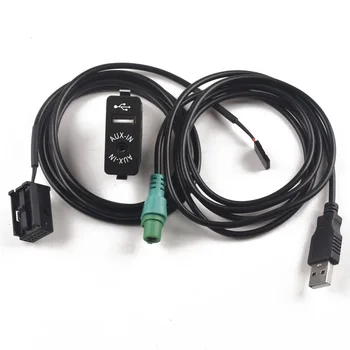 USB Aux Jungiklis + Vielos Kabelis Adapteris 12PIN BMW E85 E86 Z4 E83 X3, MINI COOPER