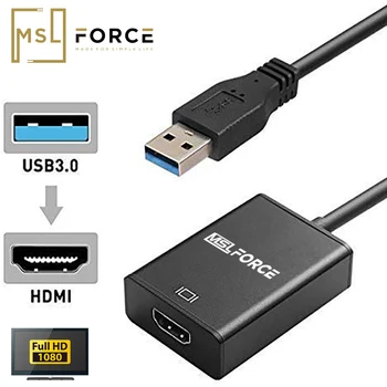 USB C 3.0 HDMI DVI Vaizdo grafikos Adapteris Keitiklis HD1080P USB į HDMI Kabelis, Kelis Monitorius, skirtus Windows XP 