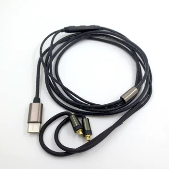 USB C Tipo Kabelis Shure SE215 SE535 UE900 MMCX į USB C AUX Laidas Laidai Laidų, laisvų Rankų įrangos Pakeitimas Kabeliai