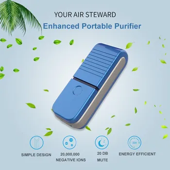 USB Nešiojami Nešiojami Oro Valytuvas, Asmens Mini Oro Karoliai Neigiamų Jonų Oro Gaiviklis Su Deguonies Baras, Oro valytuvas PRO